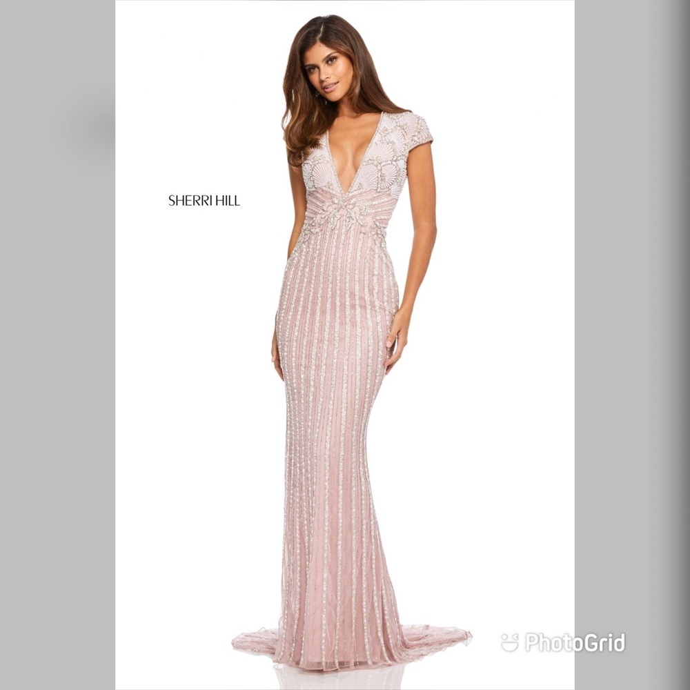 Sherri Hill - Pink/Silver/Ivory - Prom/Pageant/Evening/Formal Dress/Gown